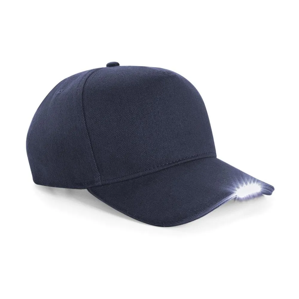 Beechfield BF515 - Gorra Visera Con Luz Led - French marino