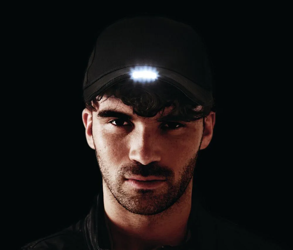 Beechfield BF515 - Gorra Visera Con Luz Led - French marino