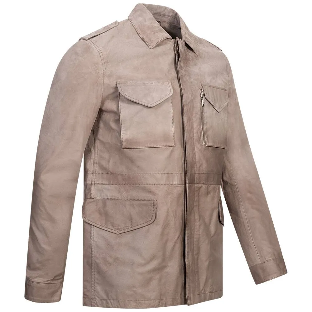 BORIS BECKER Hombre Chaqueta de cuero 21WBBMLJT00005-VISON