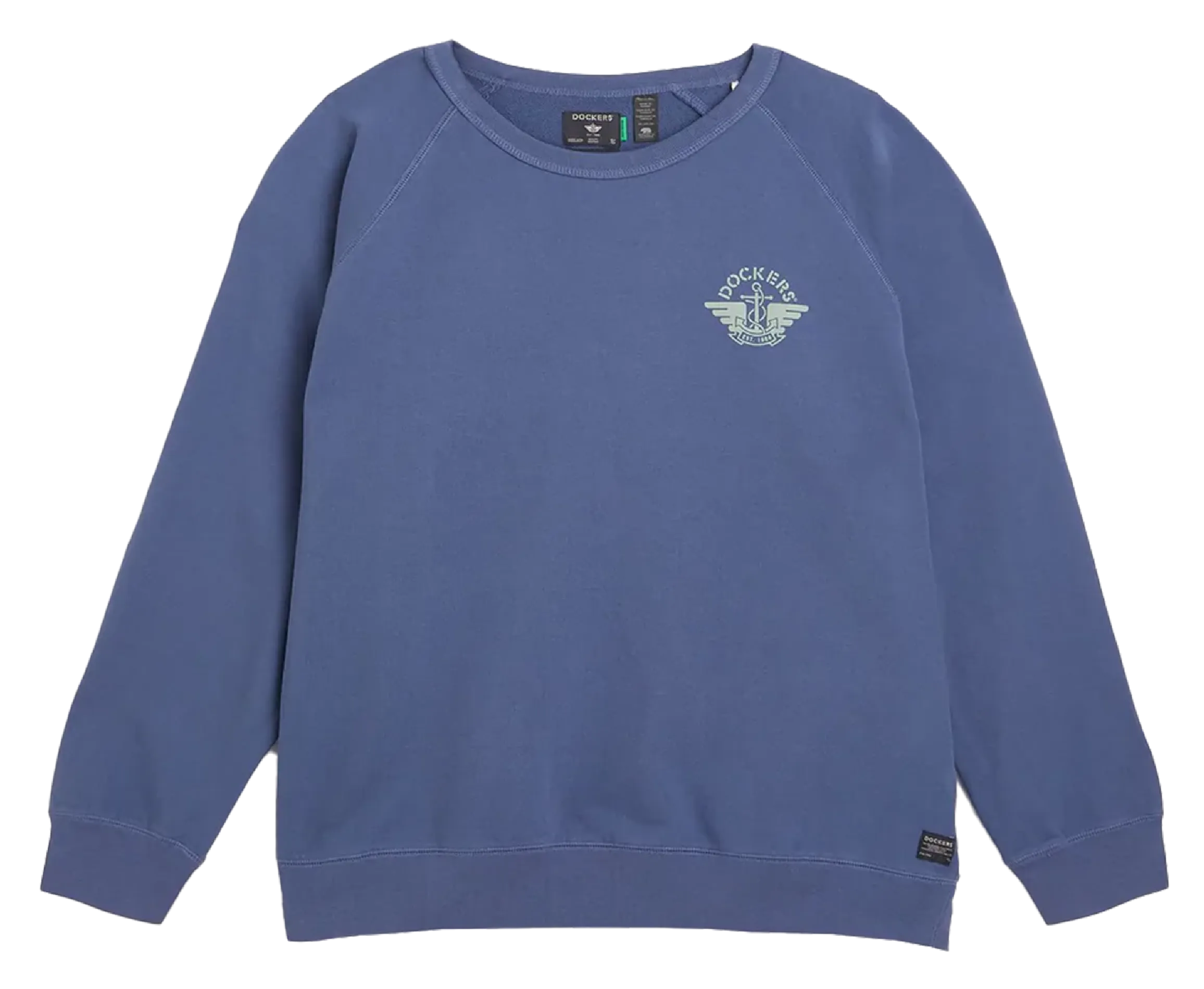 B&T ICON CREWNECK SWEATSHIRT - Sudadera de algodón con cuello redondo en azul