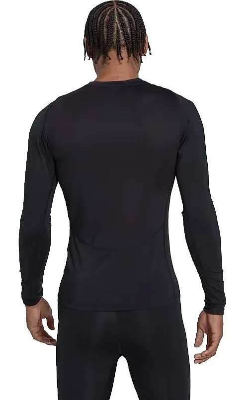 camisa adidas Performance Tech Fit LS - Black - men´s