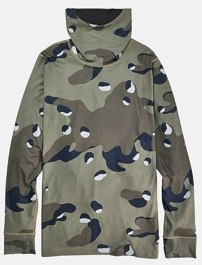 camisa Burton Midweight Long Neck LS - Forest Moss Cookie Camo - men´s