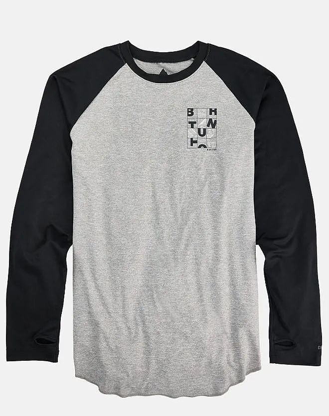 camisa Burton Roadie Base Layer Tech LS - True Black/Gray Heather - men´s