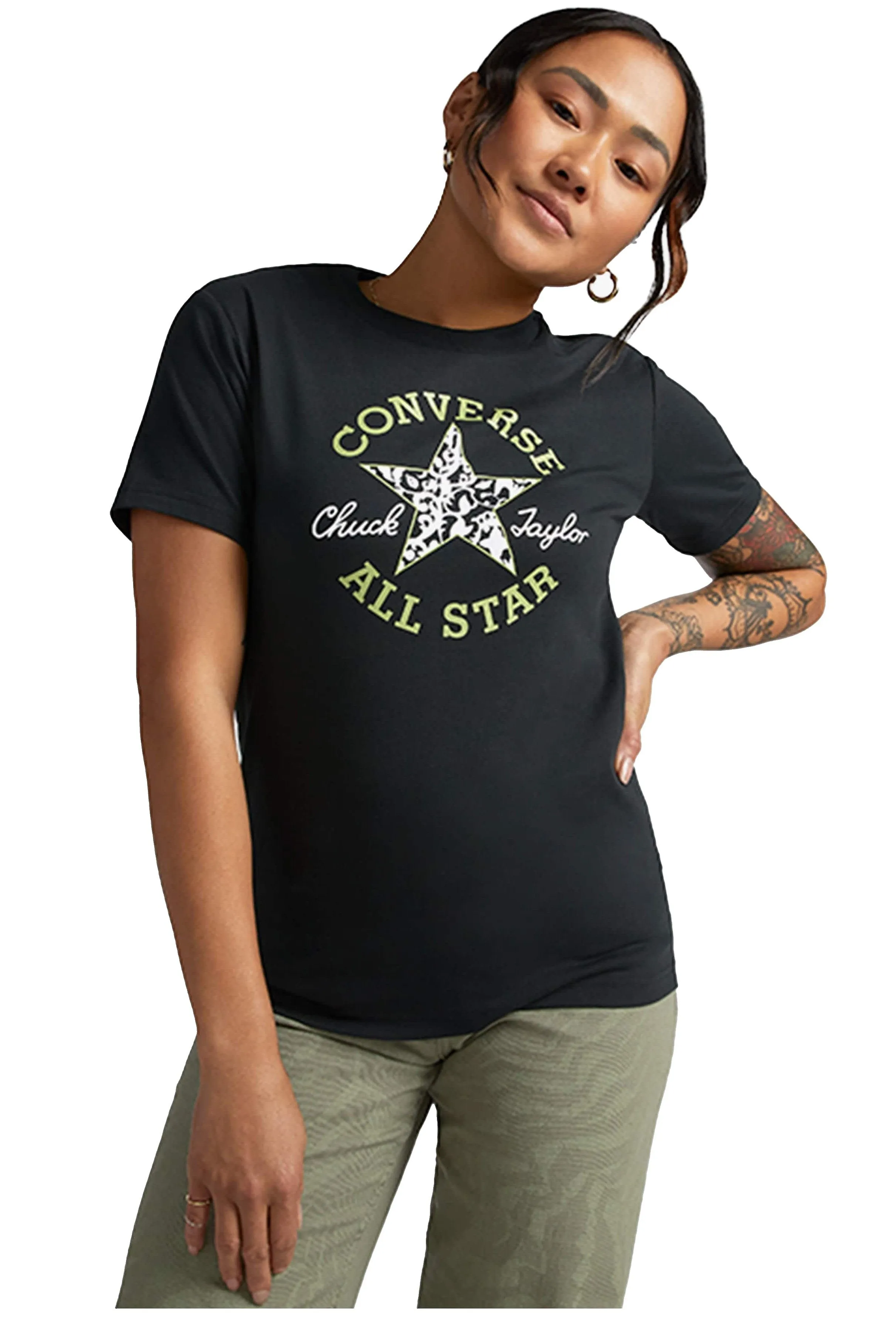 camisa Converse Chuck Taylor Floral Patch/10025212 - A02/Converse Black - women´s