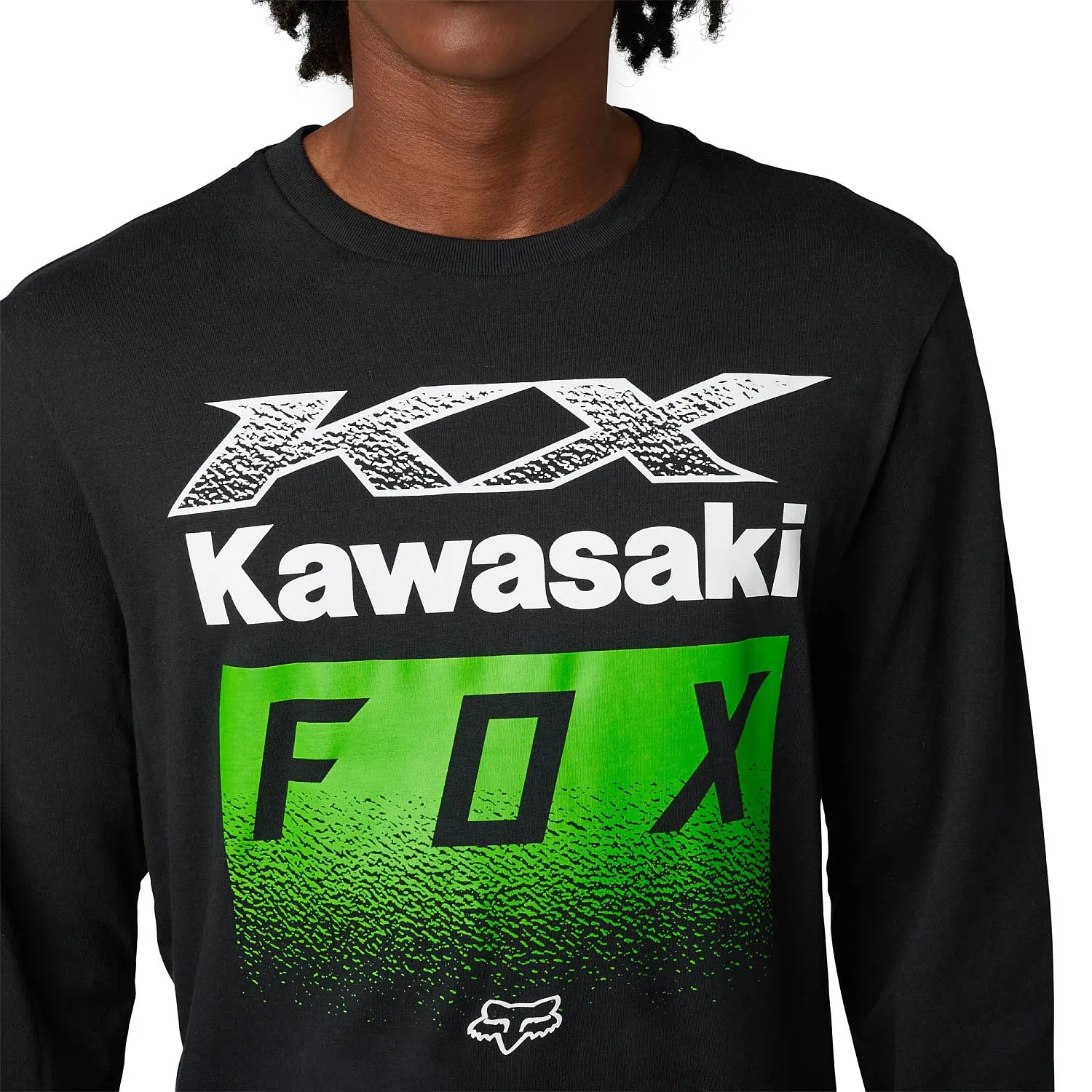 camisa Fox Fox X Kawi Prem LS - Black - men´s