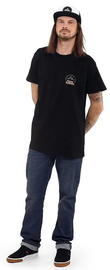 camisa Horsefeathers Peak Emblem - Black - men´s