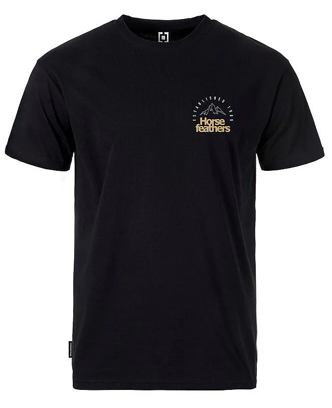 camisa Horsefeathers Peak Emblem - Black - men´s