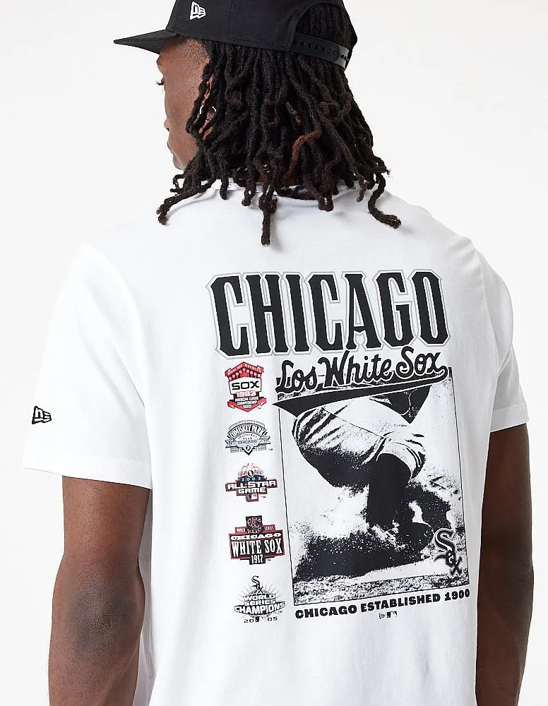 camisa New Era Team Graphic BP MLB Chicago White Sox - White/Black - men´s