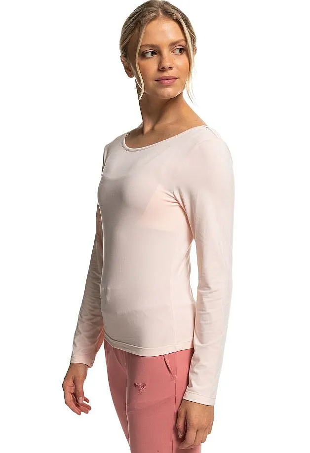 camisa Roxy Naturally Active Low Cut Back LS - NDS0/Pale Dogwood - women´s