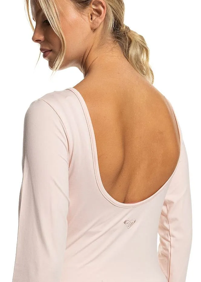 camisa Roxy Naturally Active Low Cut Back LS - NDS0/Pale Dogwood - women´s