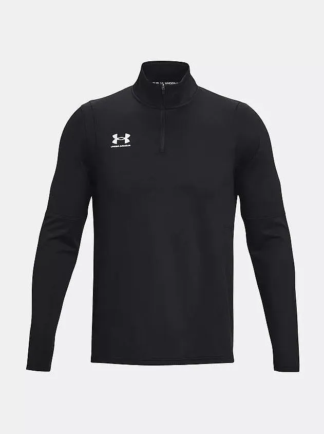 camisa Under Armour Challenger Midlayer LS - Black/White - men´s