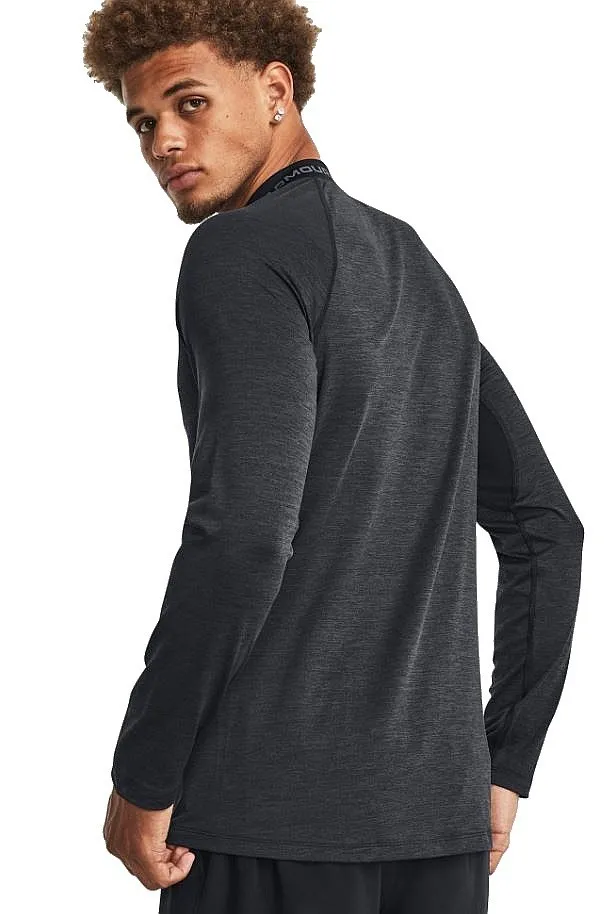 camisa Under Armour ColdGear Armour Twist Mock LS - Black/Pitch Gray - men´s