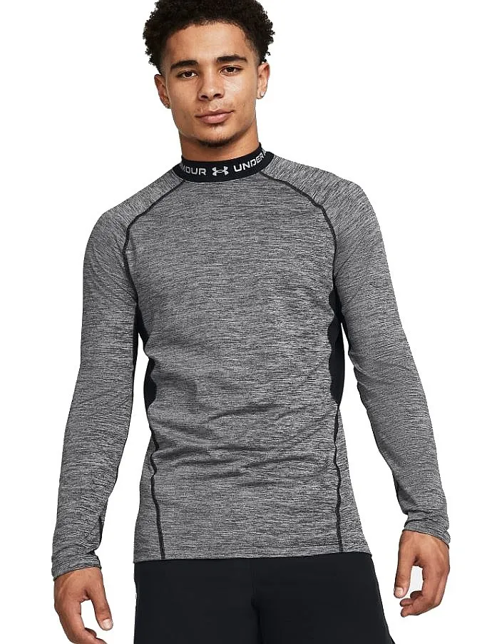 camisa Under Armour ColdGear Armour Twist Mock LS - Mod Gray/Gray - men´s