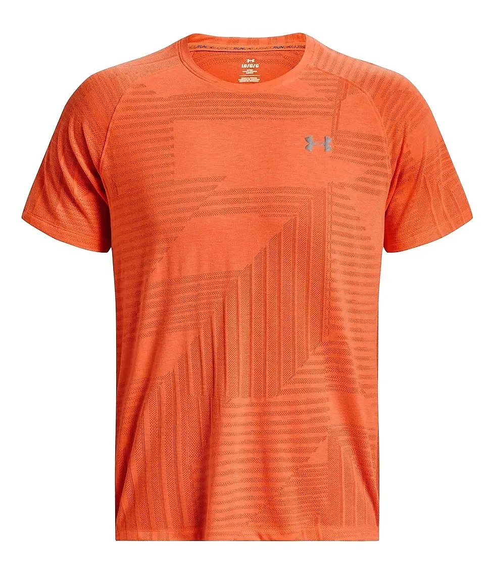 camisa Under Armour Streaker Deco Diamond - Orange Blast/Frosted Orange - men´s