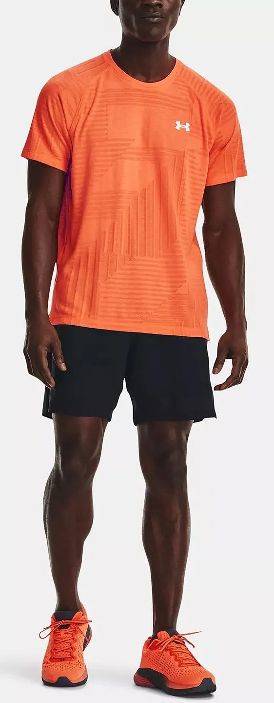 camisa Under Armour Streaker Deco Diamond - Orange Blast/Frosted Orange - men´s