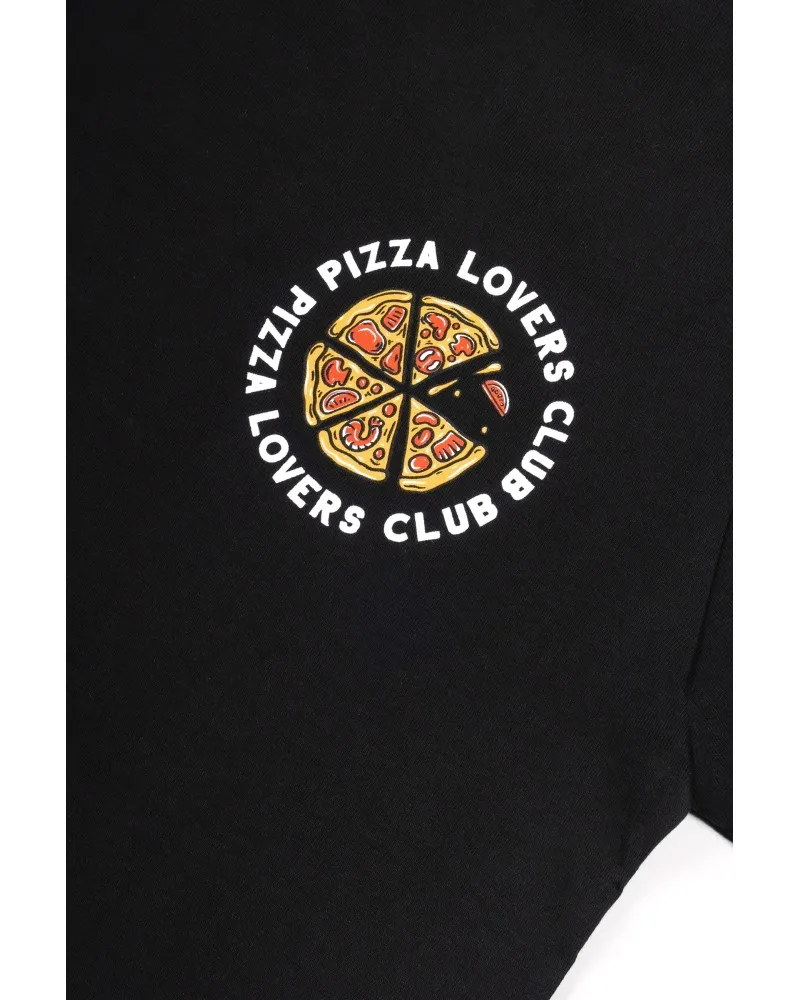 CAMISETA AMERICAN SOCKS NEGRA LOVE PIZZA OR DIE TEE