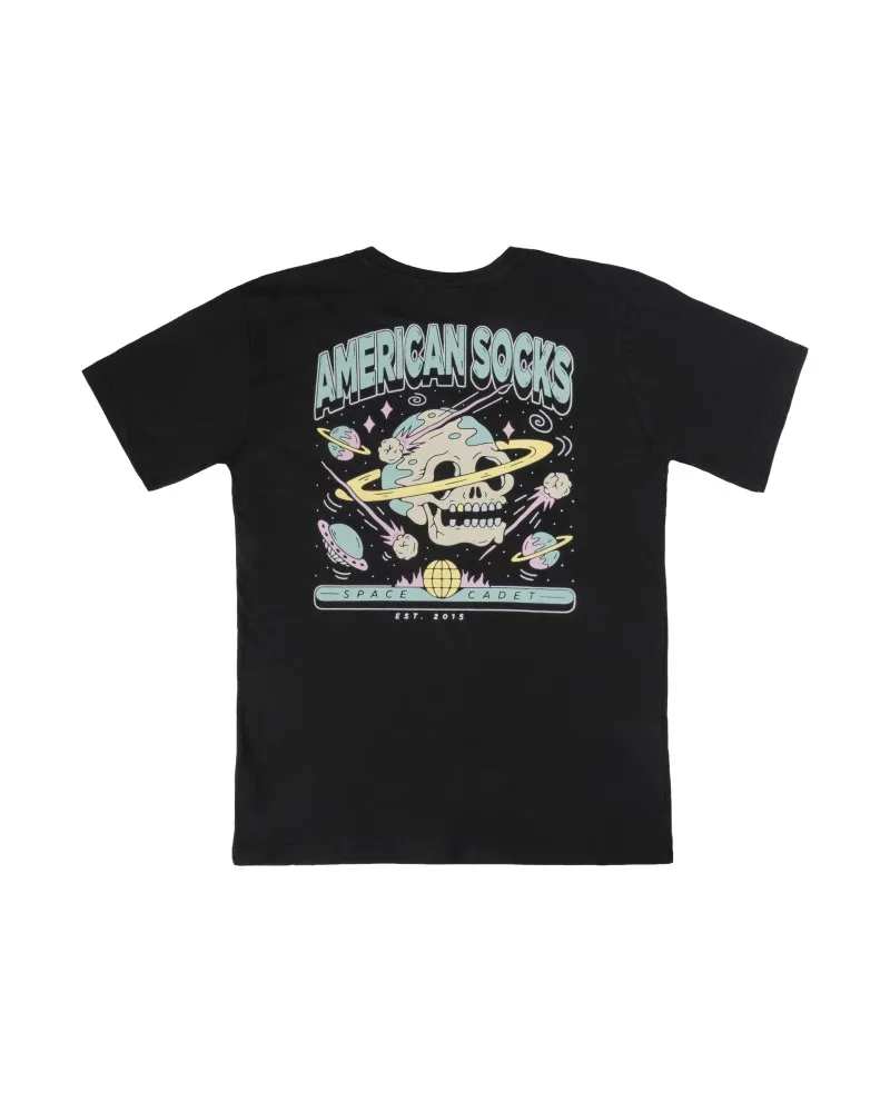 CAMISETA AMERICAN SOCKS NEGRA SPACE CADET TEE