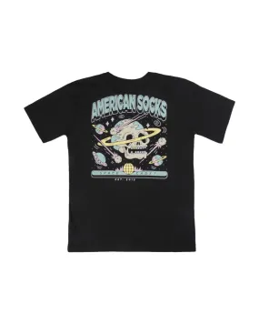 CAMISETA AMERICAN SOCKS NEGRA SPACE CADET TEE