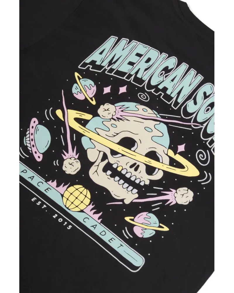 CAMISETA AMERICAN SOCKS NEGRA SPACE CADET TEE