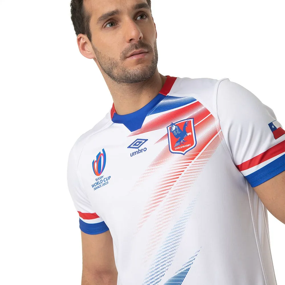 Camiseta Rugby Hombre Replica Visita Cóndores Chile Blanca