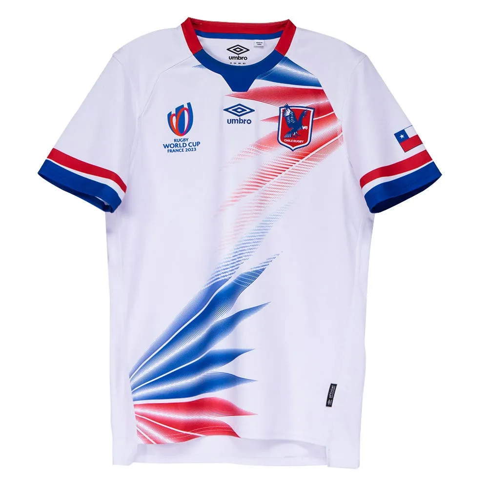 Camiseta Rugby Hombre Replica Visita Cóndores Chile Blanca