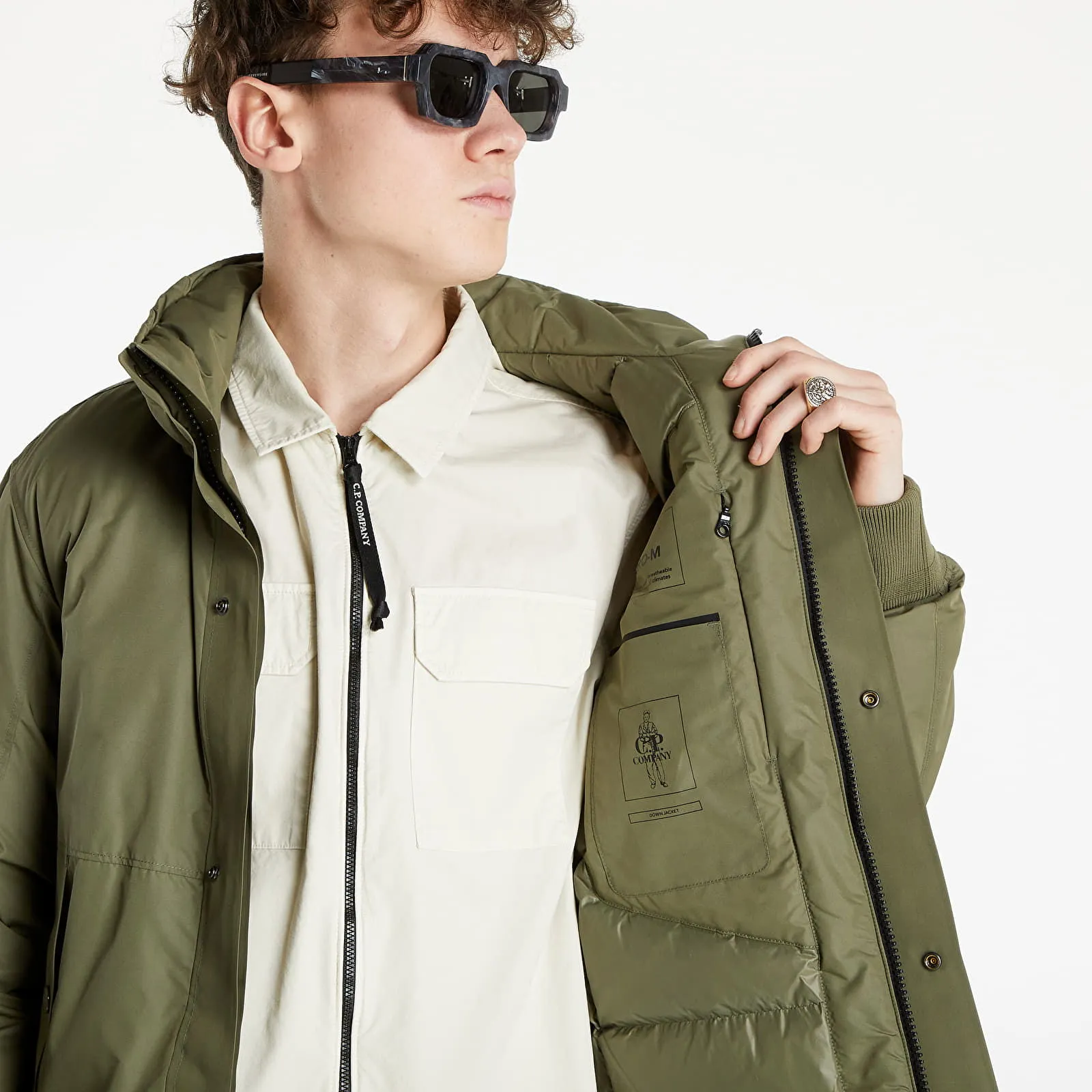 C.P. Company Micro-M Down Stand Collar Jacket