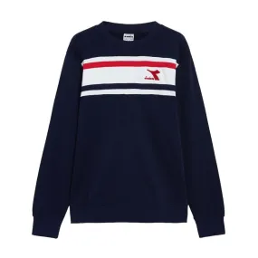 Diadora Sueter Masculino Sweatshirt Crew Slam Classic_Navy