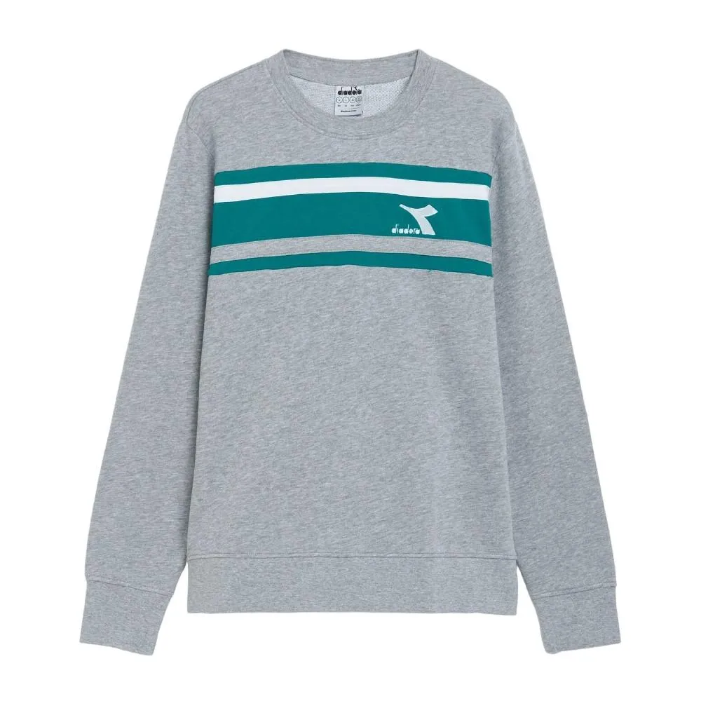 Diadora Sueter Masculino Sweatshirt Crew Slam Light_Middle_Gray_Melange