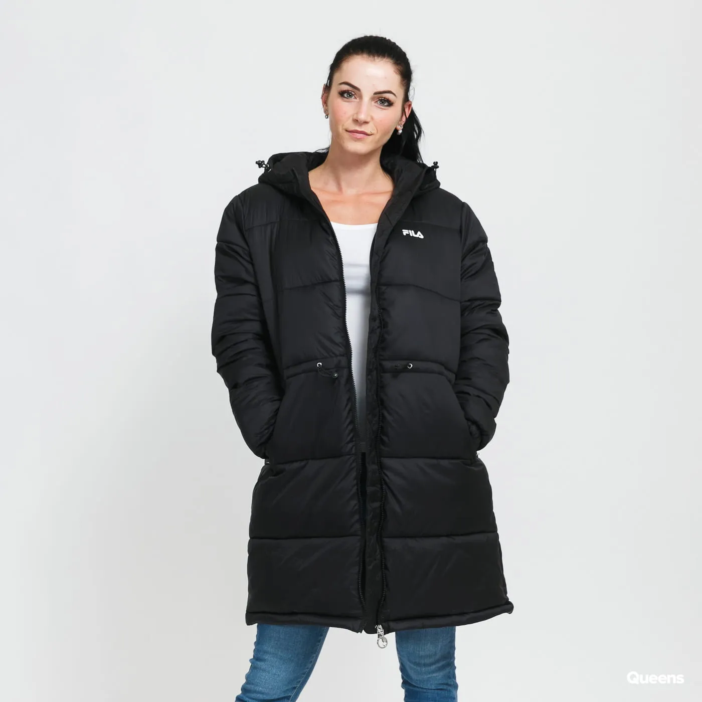 FILA Long Hooded Puffer Jacket