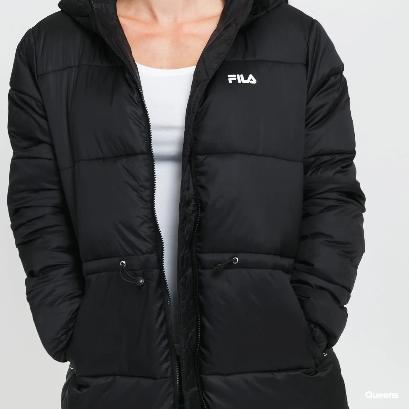 FILA Long Hooded Puffer Jacket