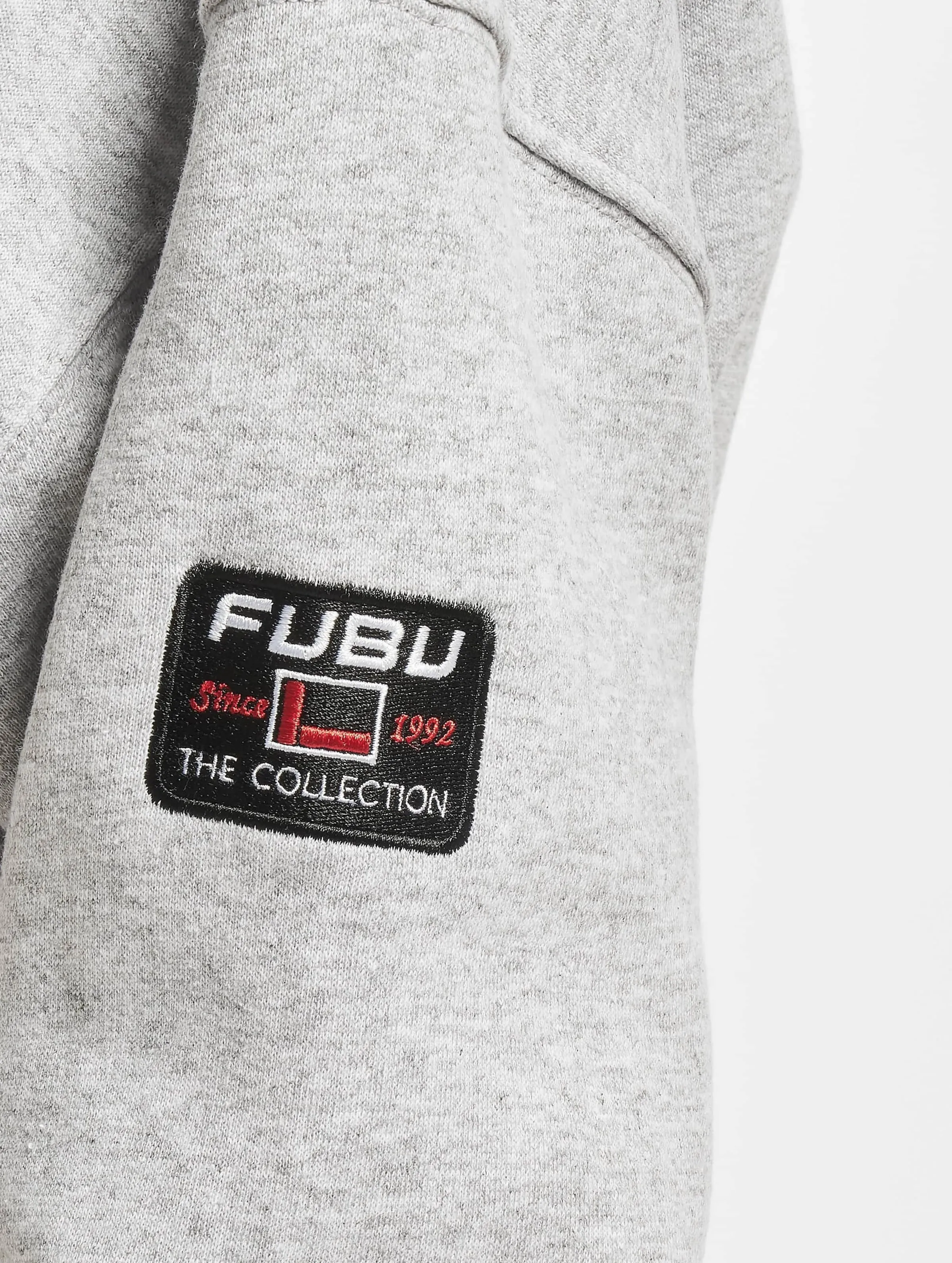 Fubu Varsity Short Crew Sweatshirt Heather