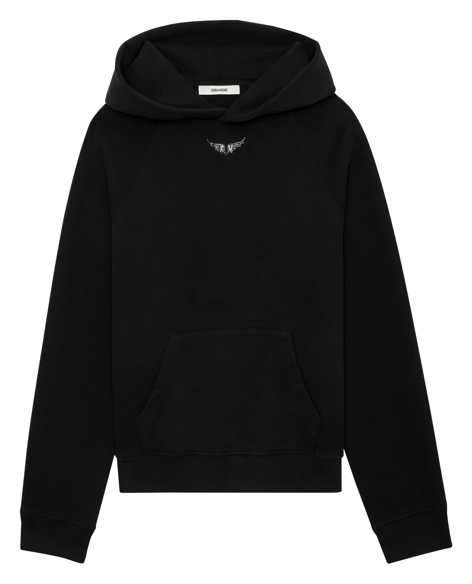 GEORGY - Sweatshirt ample en coto bio mélangé en negro