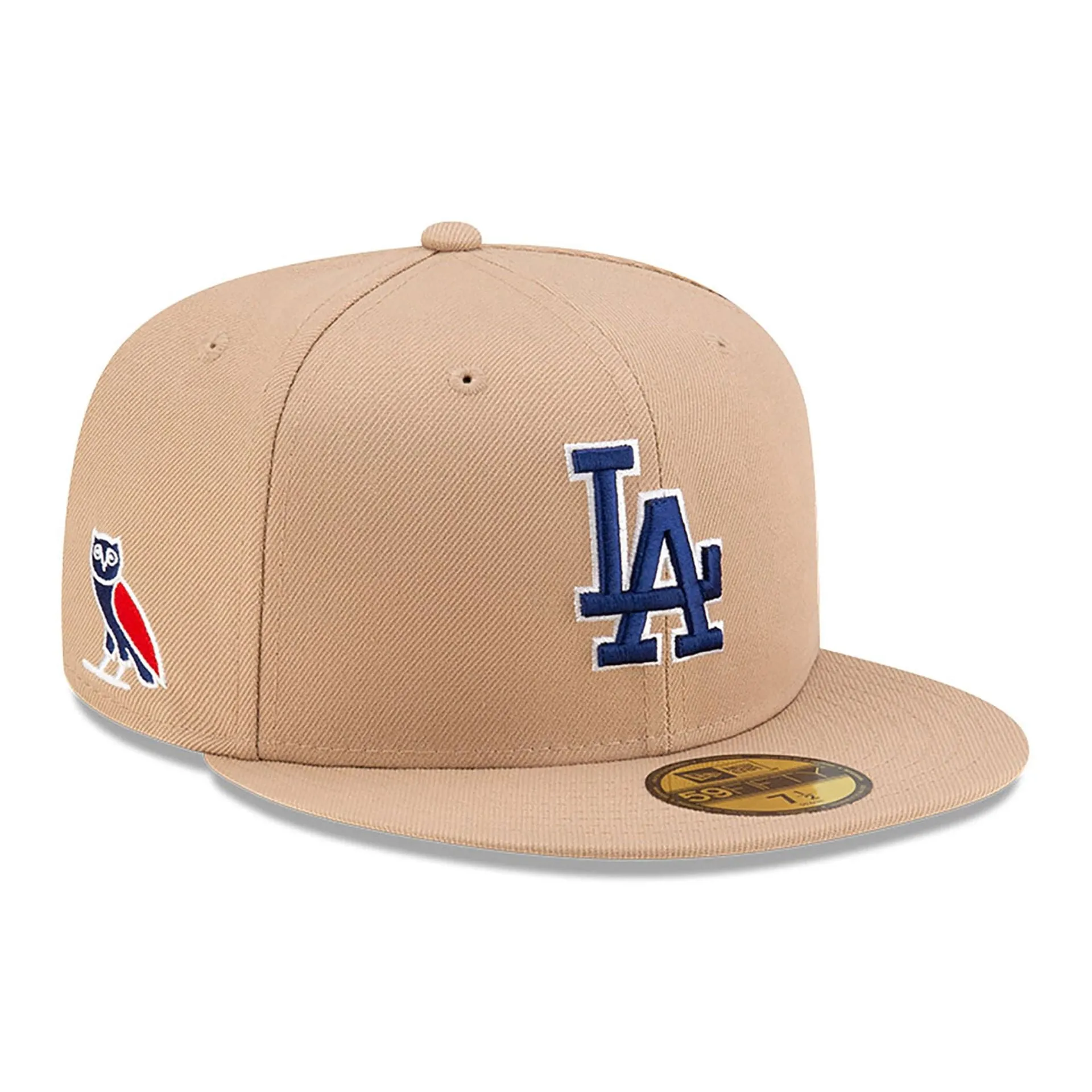 Gorra ajustada LA Dodgers OVO x MLB 2024 Beige Claro 59FIFTY