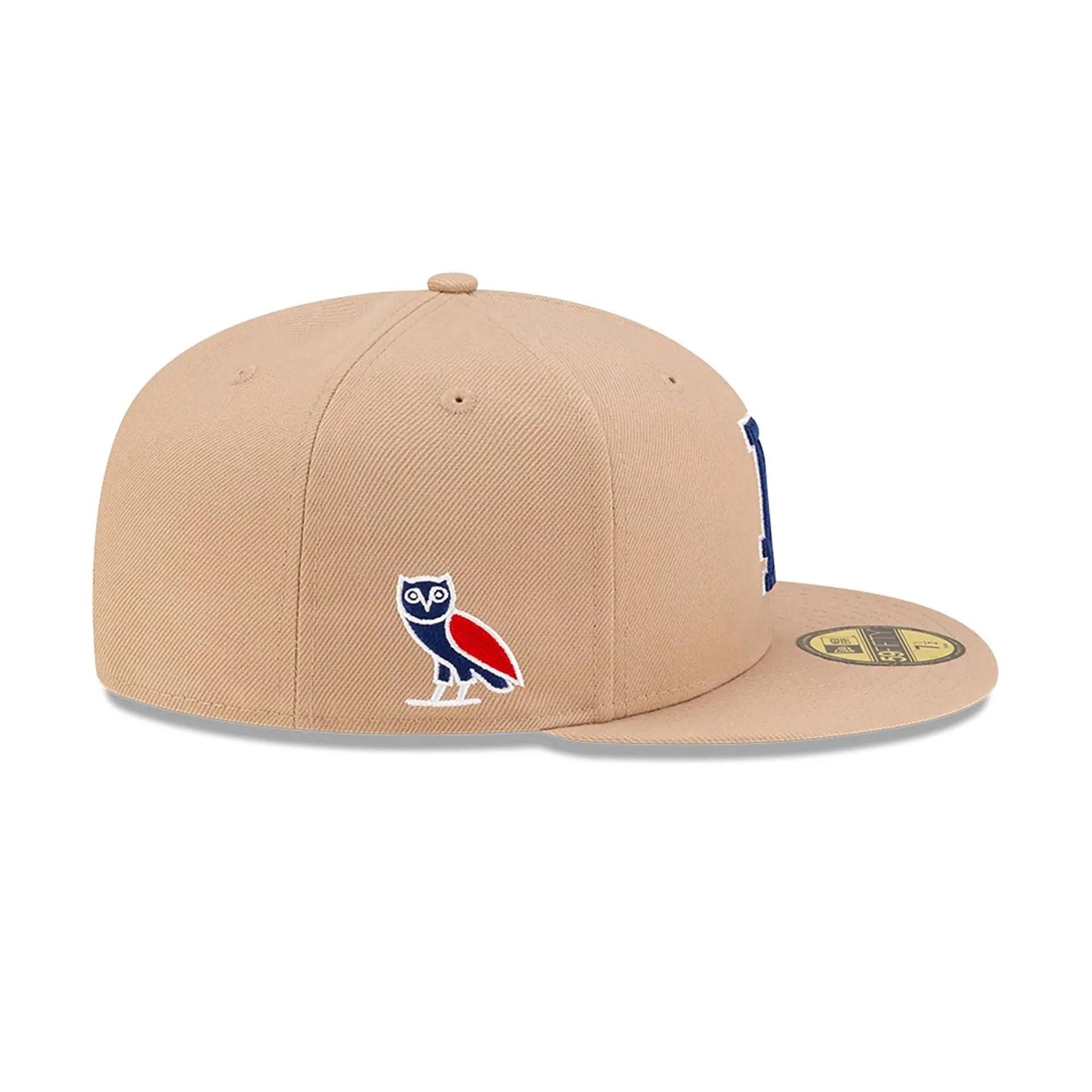 Gorra ajustada LA Dodgers OVO x MLB 2024 Beige Claro 59FIFTY