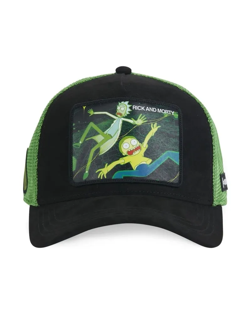 GORRA CAPSLAB NEGRA RICKY & MORTY REM TRUCKER CAP