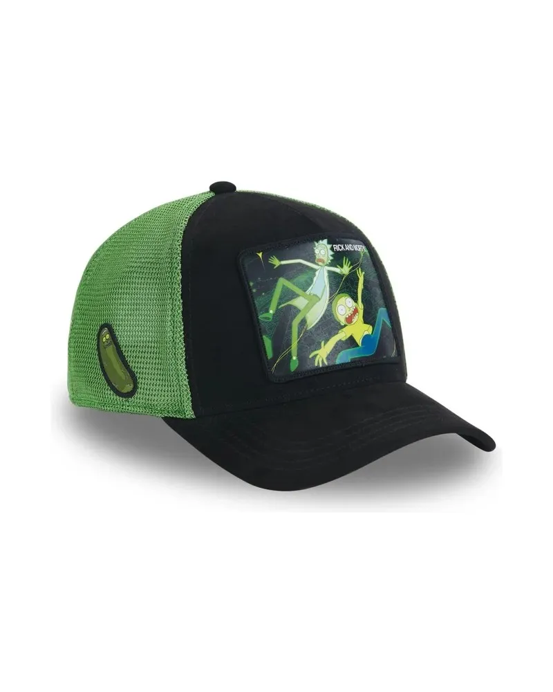 GORRA CAPSLAB NEGRA RICKY & MORTY REM TRUCKER CAP