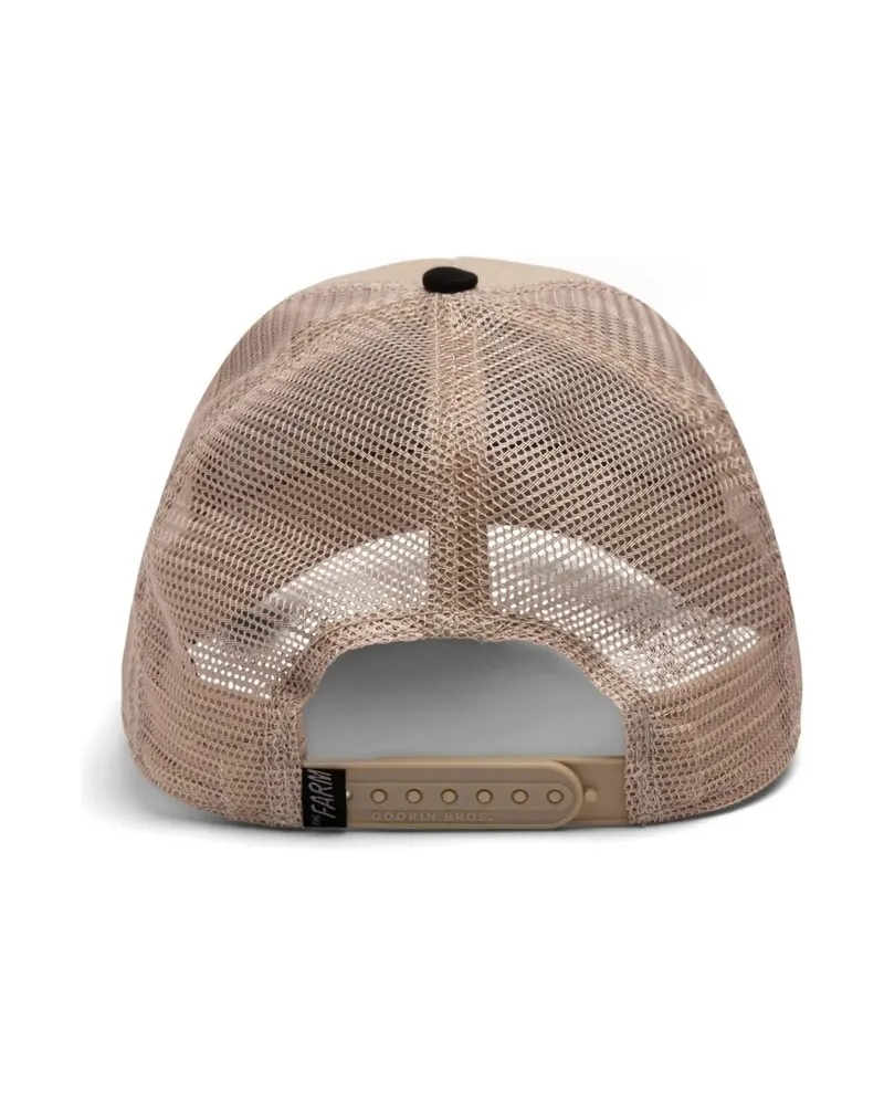 GORRA GOORIN BROS BEIGE VIVORE THE VICIOUS SNAKE TRUCKER CAP