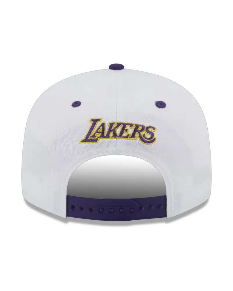 GORRA NEW ERA BLANCA LAKERS WHITE CROWN PATCH LOSLAK