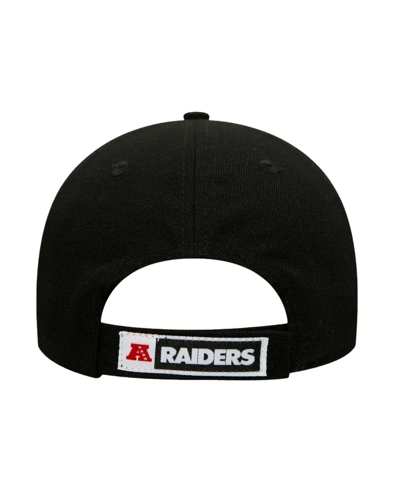 GORRA NEW ERA NEGRA BORDADO FRENTE OAKLAND RAIDERS VISERA CURVA