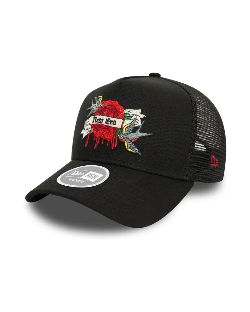 GORRA NEW ERA NEGRA DRIPPING ROSE WMNS NE TRUCKER