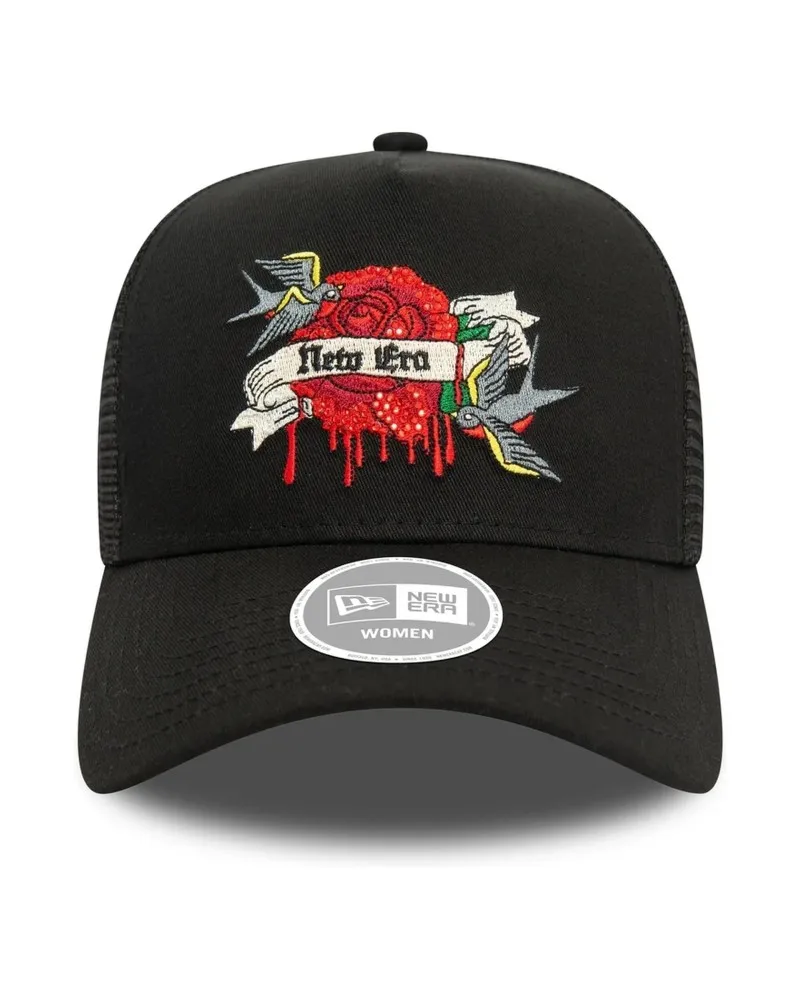 GORRA NEW ERA NEGRA DRIPPING ROSE WMNS NE TRUCKER