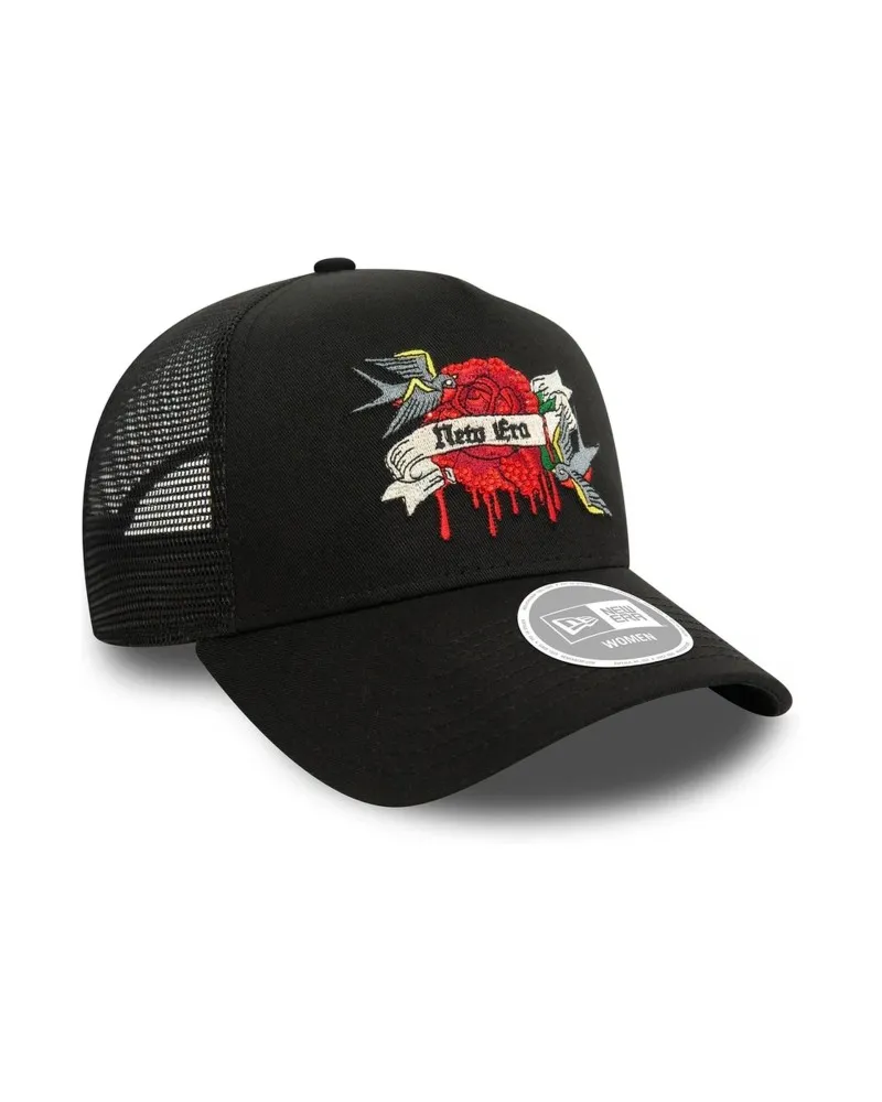 GORRA NEW ERA NEGRA DRIPPING ROSE WMNS NE TRUCKER