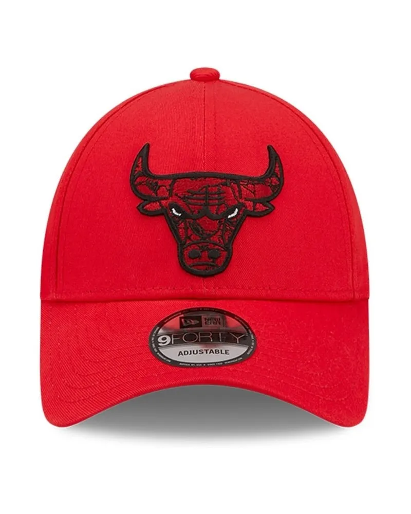 GORRA NEW ERA ROJA BULLS MARBLE INFILL 9FORTY CHIBUL