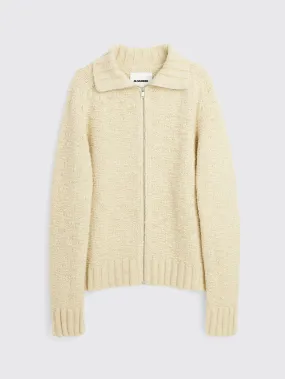 Jil Sander Pure Wool Zip Cardigan