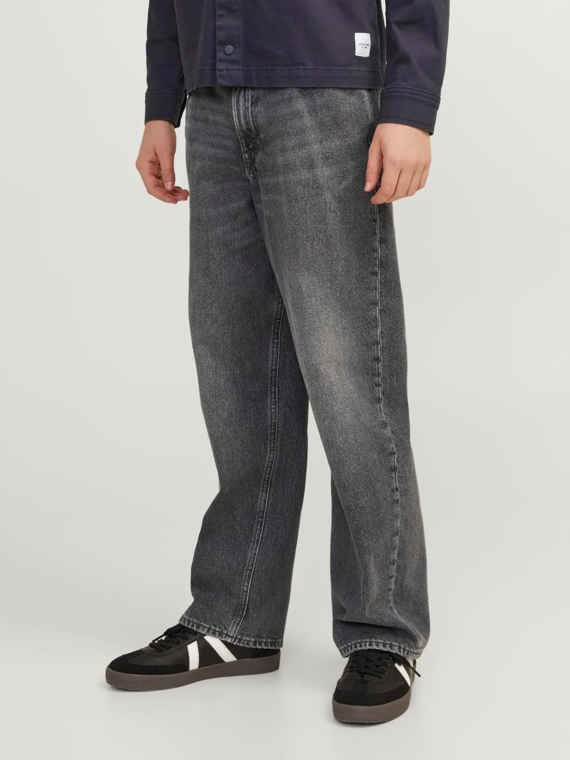 JJIALEX JJORIGINAL MF 992 SN Vaqueros de corte baggy Junior | Gris intermedio | Jack & Jones®