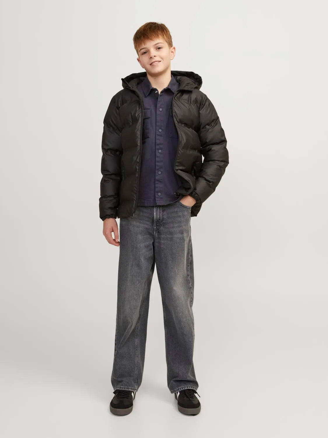 JJIALEX JJORIGINAL MF 992 SN Vaqueros de corte baggy Junior | Gris intermedio | Jack & Jones®