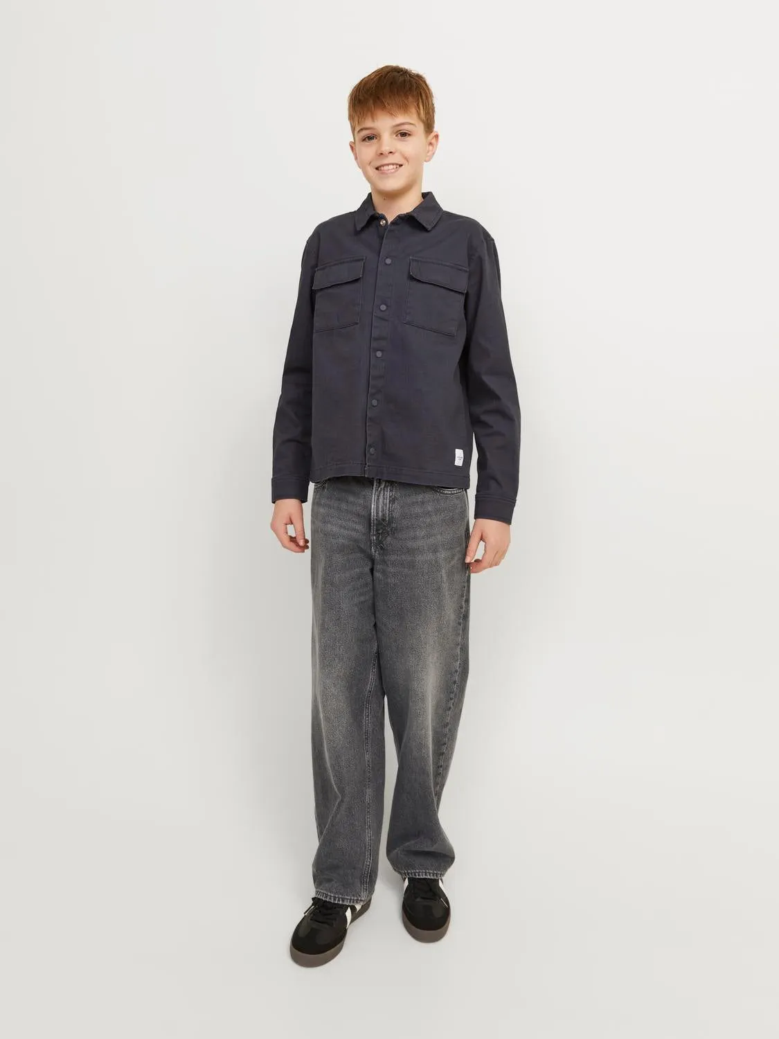 JJIALEX JJORIGINAL MF 992 SN Vaqueros de corte baggy Junior | Gris intermedio | Jack & Jones®