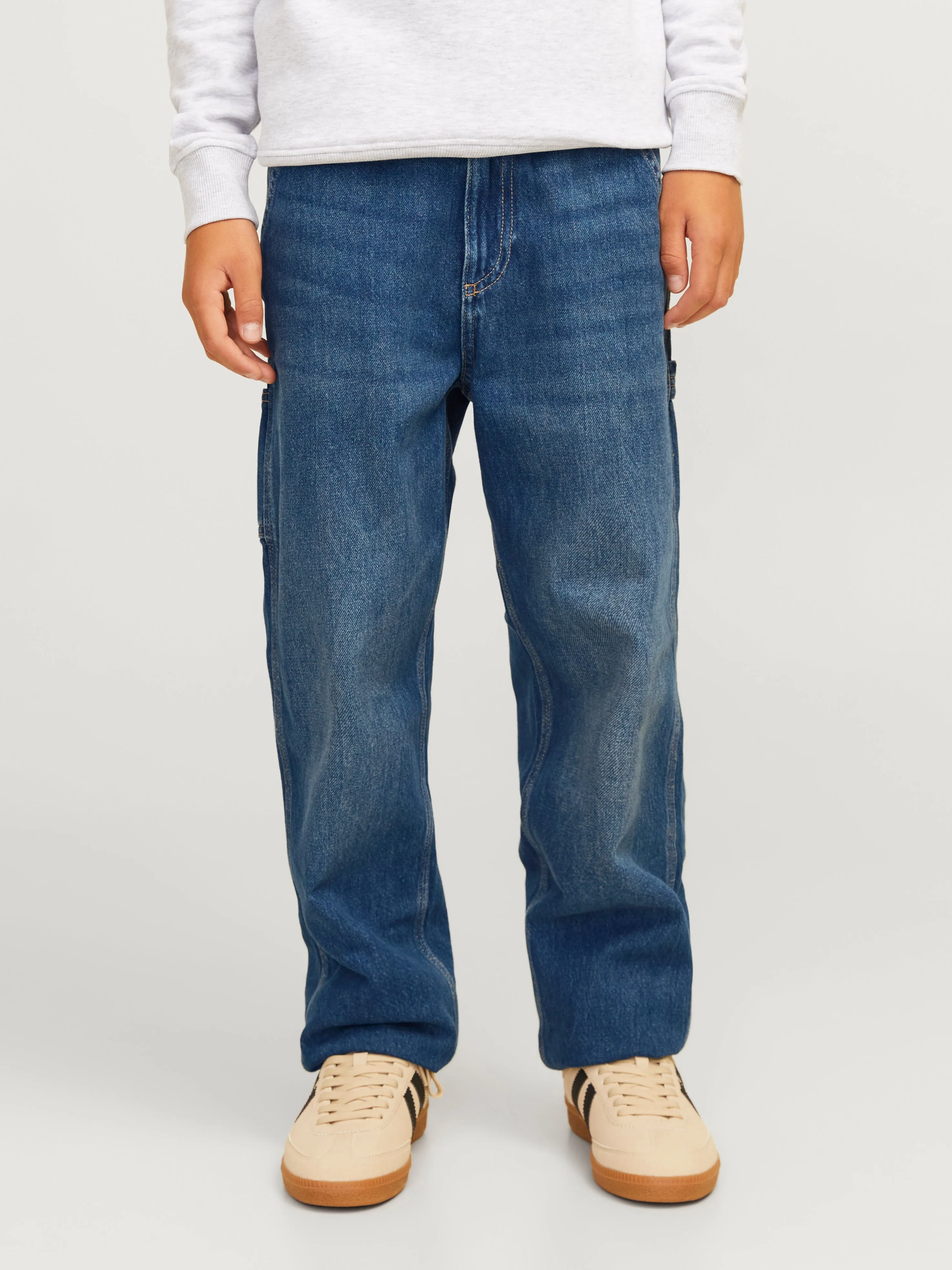 JJICHRIS JJCARPENTER MF 993 JNR Vaqueros de corte holgado Junior | Azul intermedio | Jack & Jones®