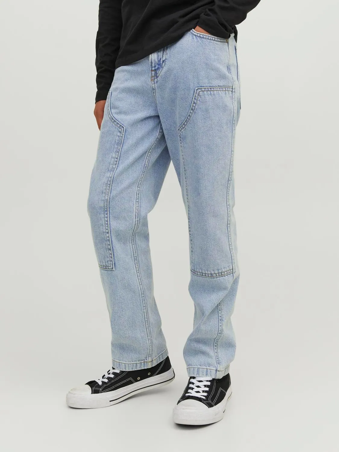 JJICHRIS JJPAINTER MF 491 Vaqueros de corte holgado Junior | Azul intermedio | Jack & Jones®