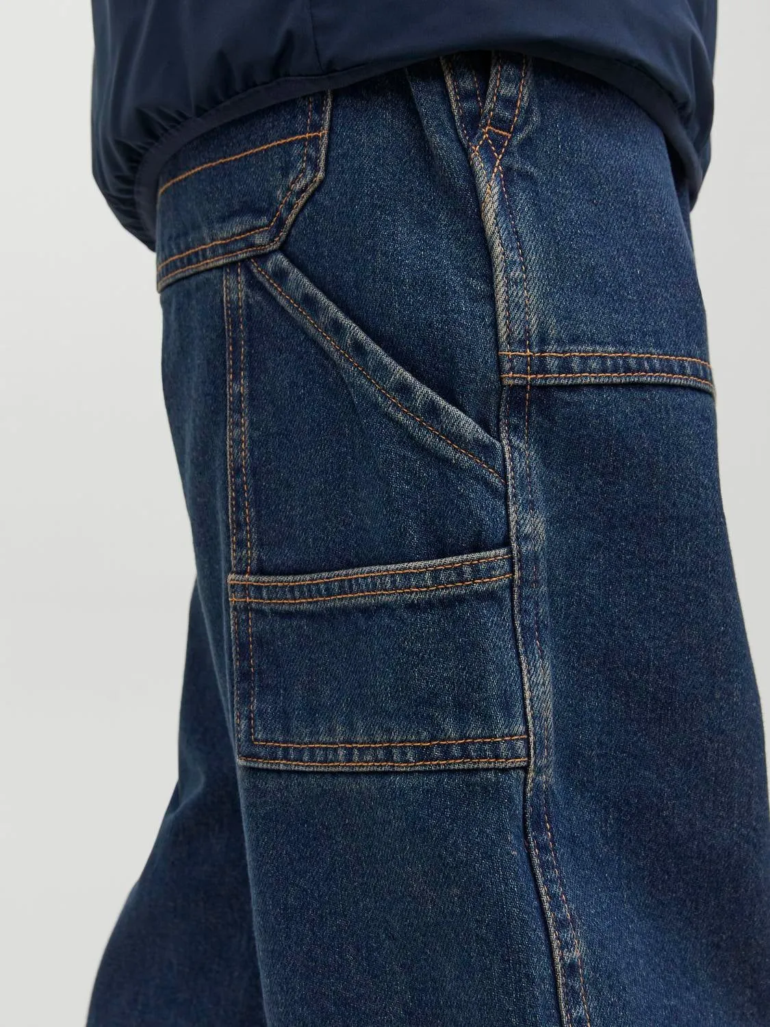 JJICHRIS JJUTILITY MF 868 Vaqueros de corte holgado Junior | Azul intermedio | Jack & Jones®